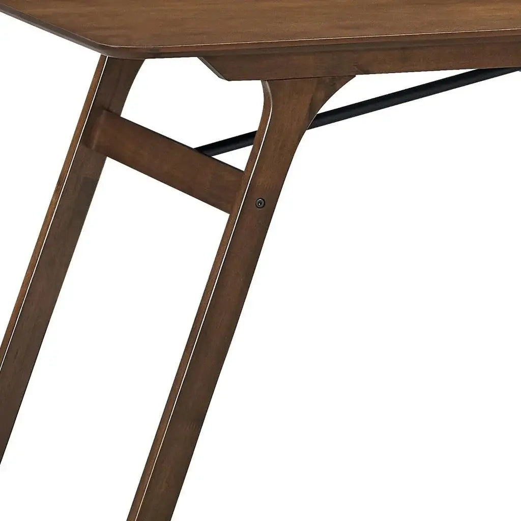 59" Walnut Wood Dining Table - Homeroots - Flyclothing LLC