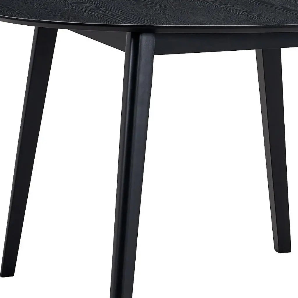 43" Black Wood Dining Table - Homeroots - Flyclothing LLC