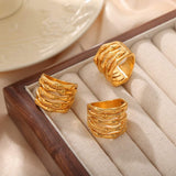 Titanium Steel Multi-Layered Ring - Trendsi - Flyclothing LLC