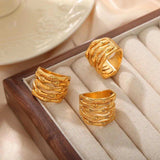 Titanium Steel Multi-Layered Ring - Trendsi - Flyclothing LLC