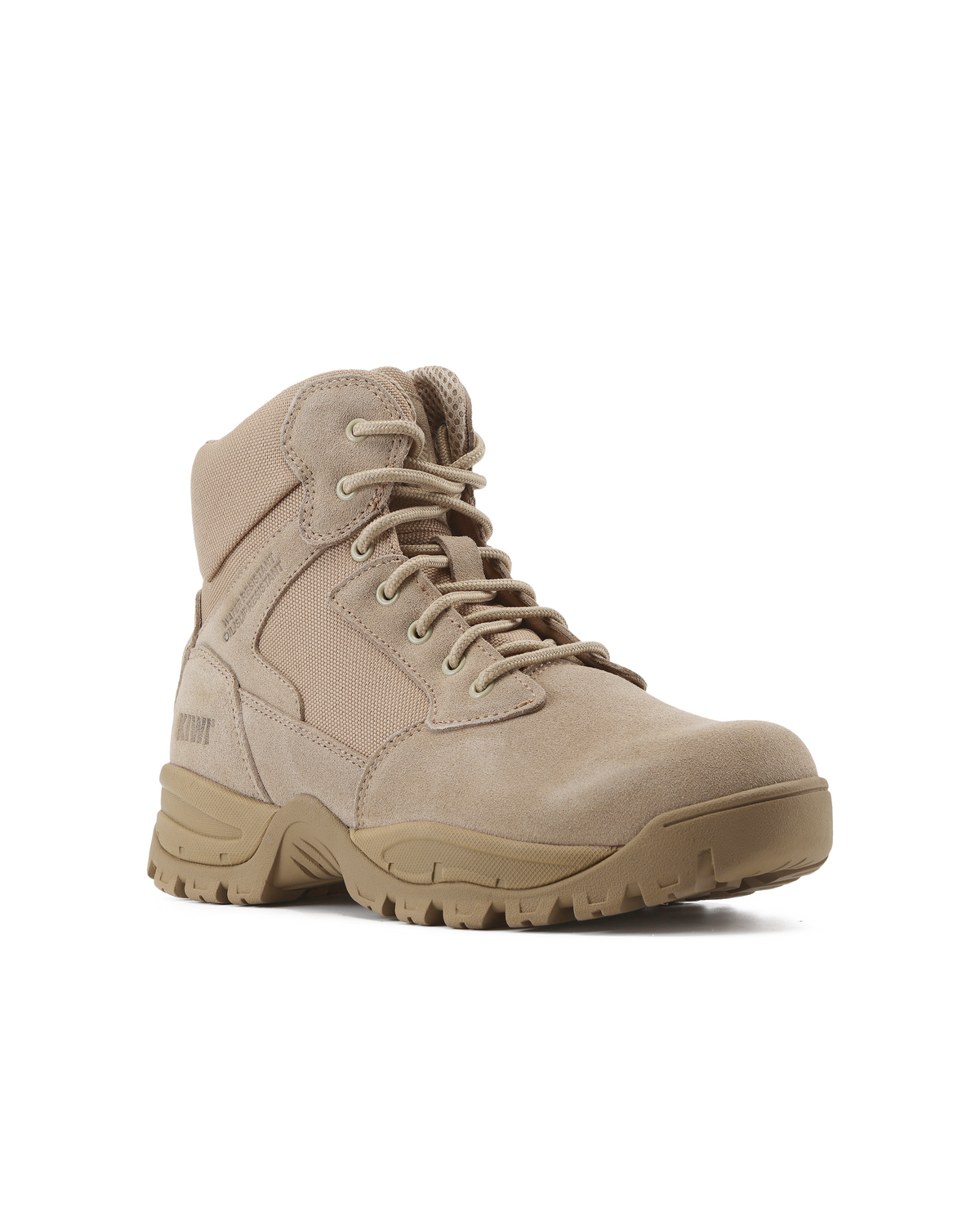 Kiwi Rugged Sand Suede Mid-Cut 6" Steel Toe Zipped Water Resistant Tactical Boots [60000] - Kiwi - Flyclothing LLC
