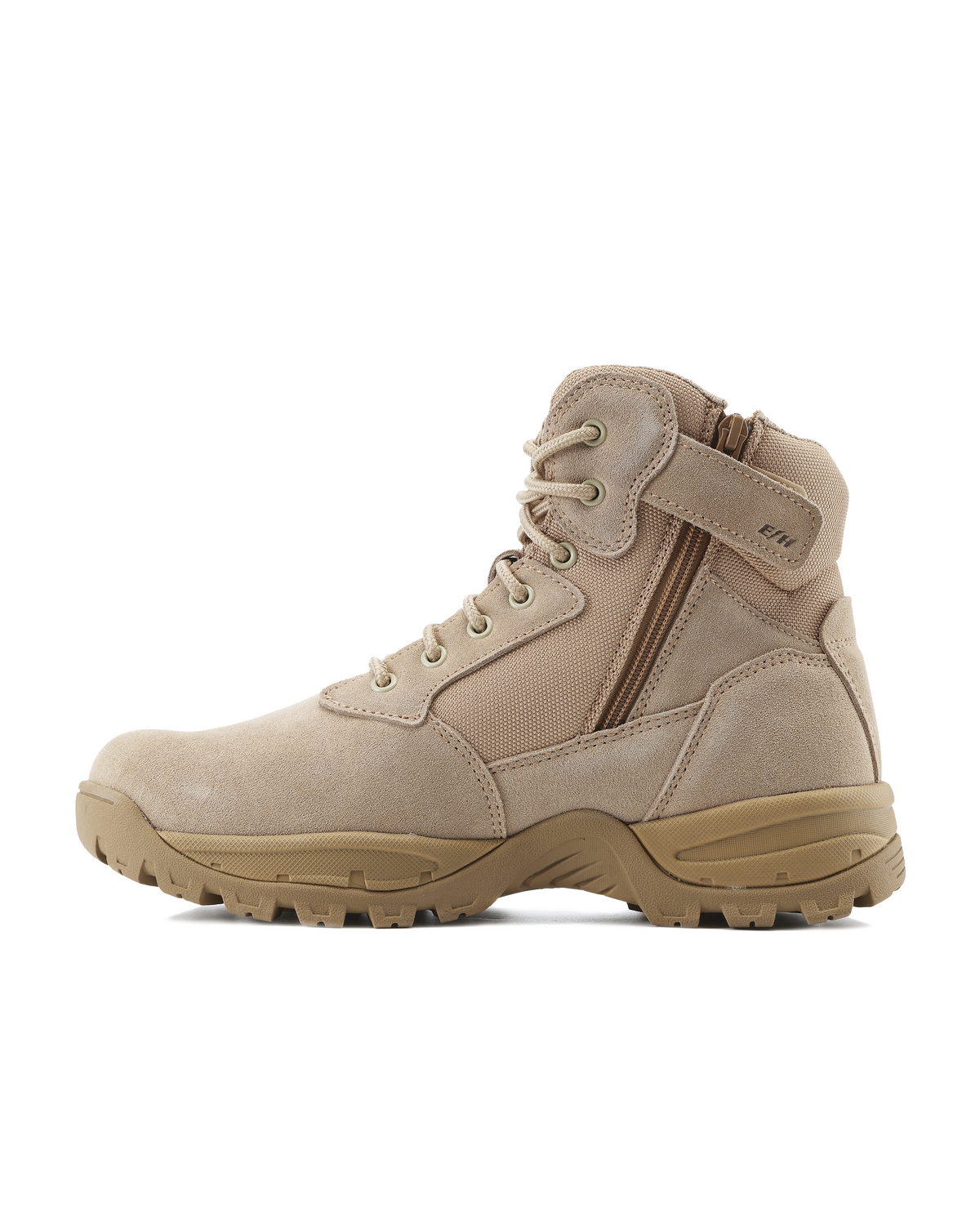 Kiwi Rugged Sand Suede Mid-Cut 6" Steel Toe Zipped Water Resistant Tactical Boots [60000] - Kiwi - Flyclothing LLC