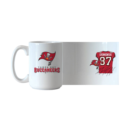 Tampa Bay Buccaneers Rob Gronkowski Jersey 15oz Sublimated Mug