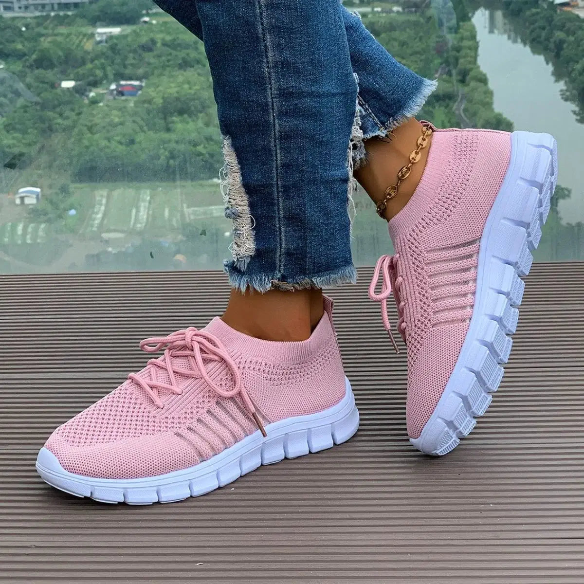 Breathable Mesh Round Toe Athletic - Trendsi - Flyclothing LLC
