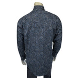 Rockmount Ranch Wear Men's Ornate Paisley Print Western Shirt in Navy - Rockmount Clothing - Flyclothing LLC