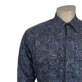 Rockmount Ranch Wear Men's Ornate Paisley Print Western Shirt in Navy - Rockmount Clothing - Flyclothing LLC