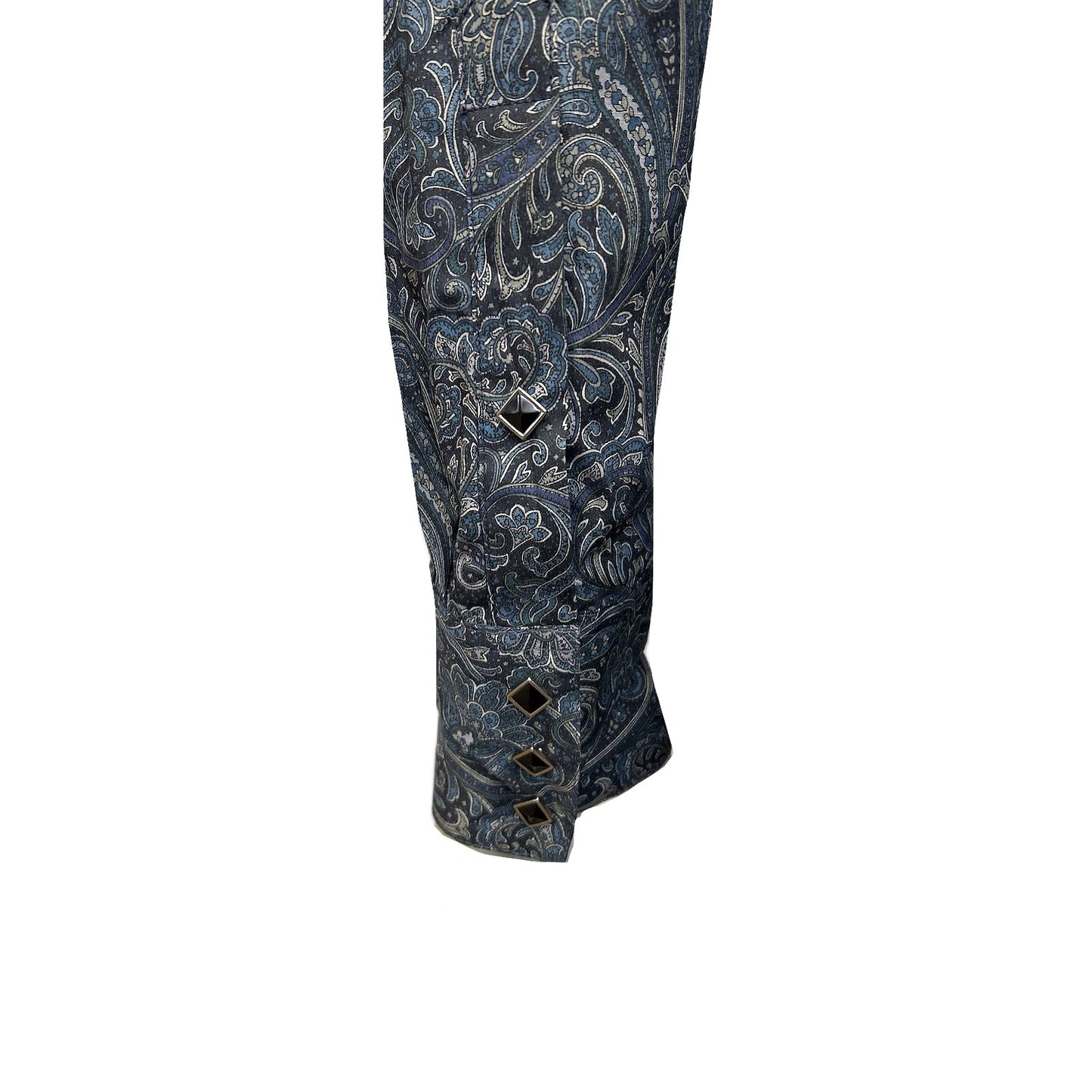 Rockmount Ranch Wear Men's Ornate Paisley Print Western Shirt in Navy - Rockmount Clothing - Flyclothing LLC
