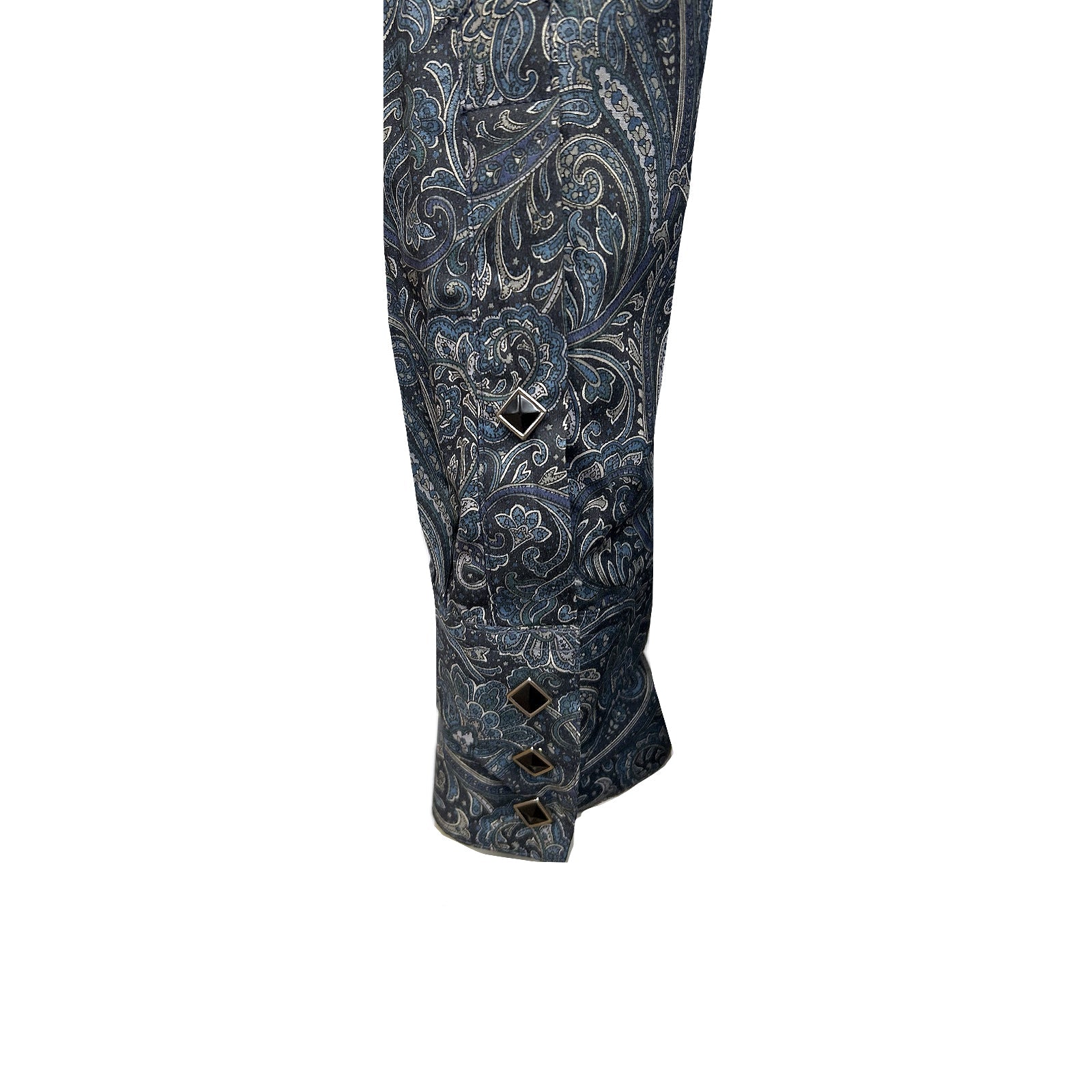 Rockmount Ranch Wear Men's Ornate Paisley Print Western Shirt in Navy - Rockmount Clothing - Flyclothing LLC