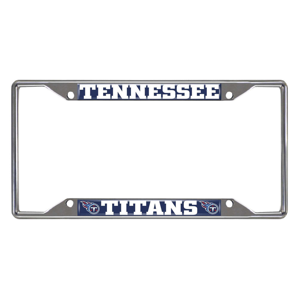 NFL - Tennessee Titans Chrome License Plate Frame - Logo Brands - Flyclothing LLC