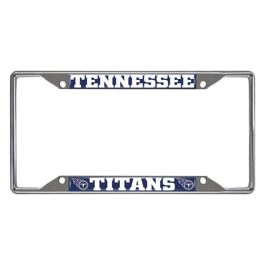 NFL - Tennessee Titans Chrome License Plate Frame - Logo Brands - Flyclothing LLC