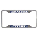 NFL - Tennessee Titans Chrome License Plate Frame - Logo Brands - Flyclothing LLC
