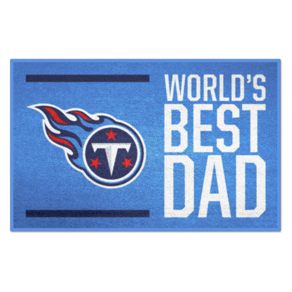NFL - Tennessee Titans Starter Mat - World's Best Dad - Logo Brands - Flyclothing LLC