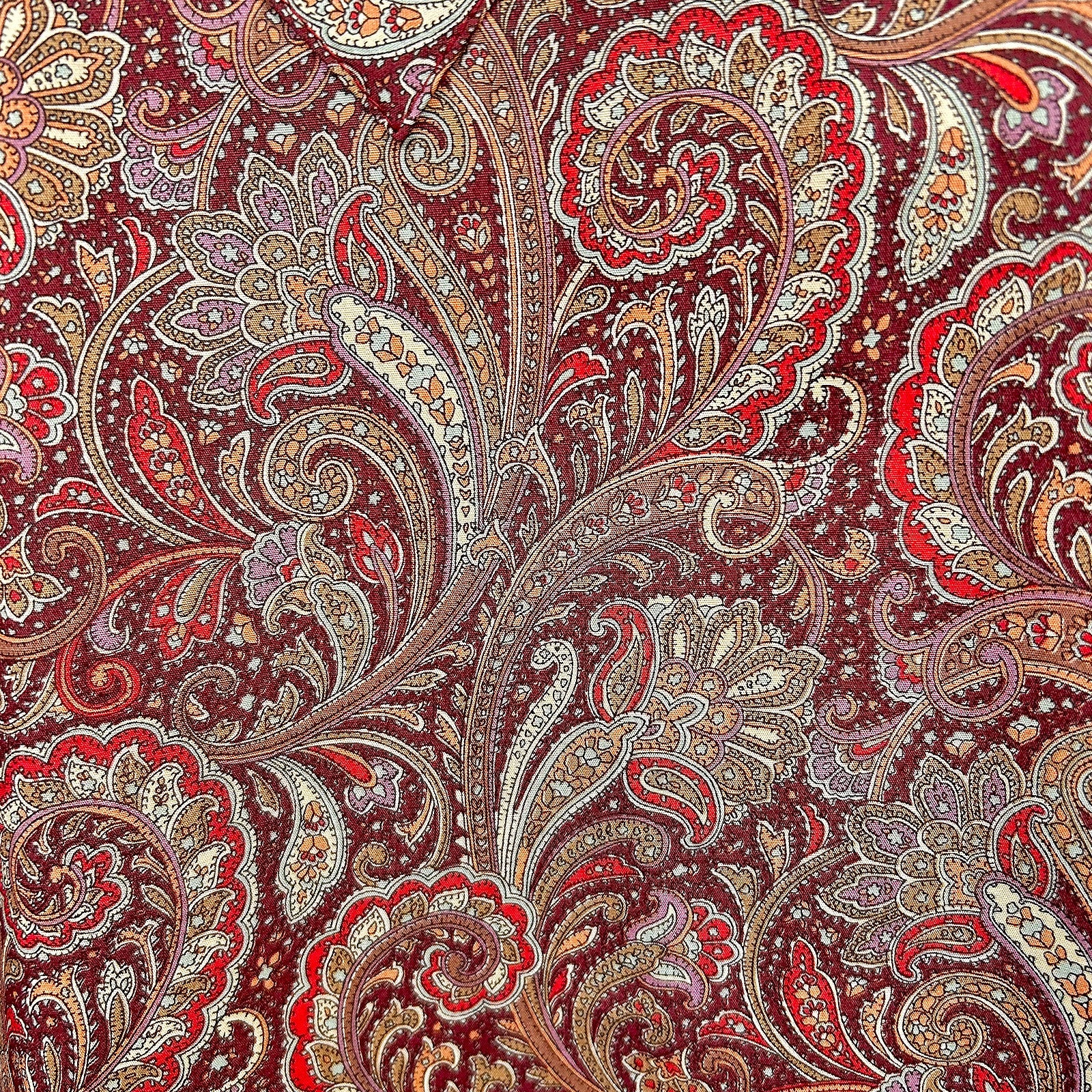 Rockmount Ranch Wear Men's Ornate Paisley Print Western Shirt in Burgundy - Rockmount Clothing - Flyclothing LLC