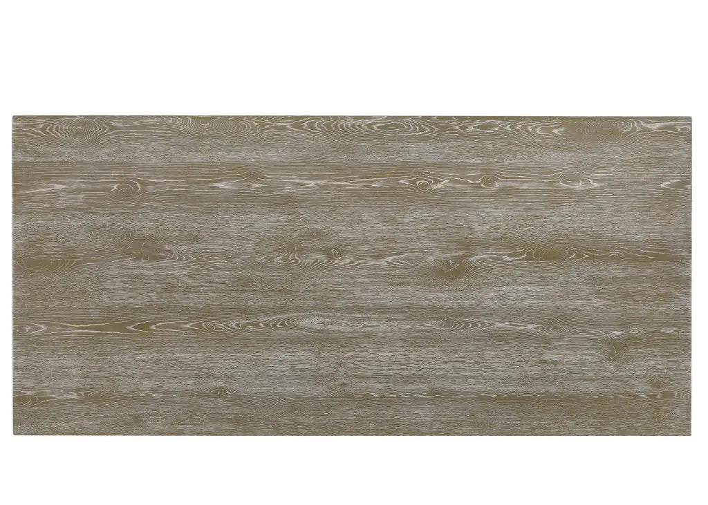 84" Gray Wood Double Pedestal Base Dining Table - Homeroots - Flyclothing LLC