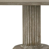 84" Gray Wood Double Pedestal Base Dining Table - Homeroots - Flyclothing LLC