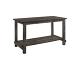 60" Gray Wood Dining Table - HomeRoots - Flyclothing LLC
