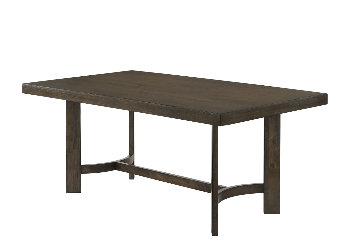 70" Espresso Wood Trestle Base Dining Table - Homeroots - Flyclothing LLC