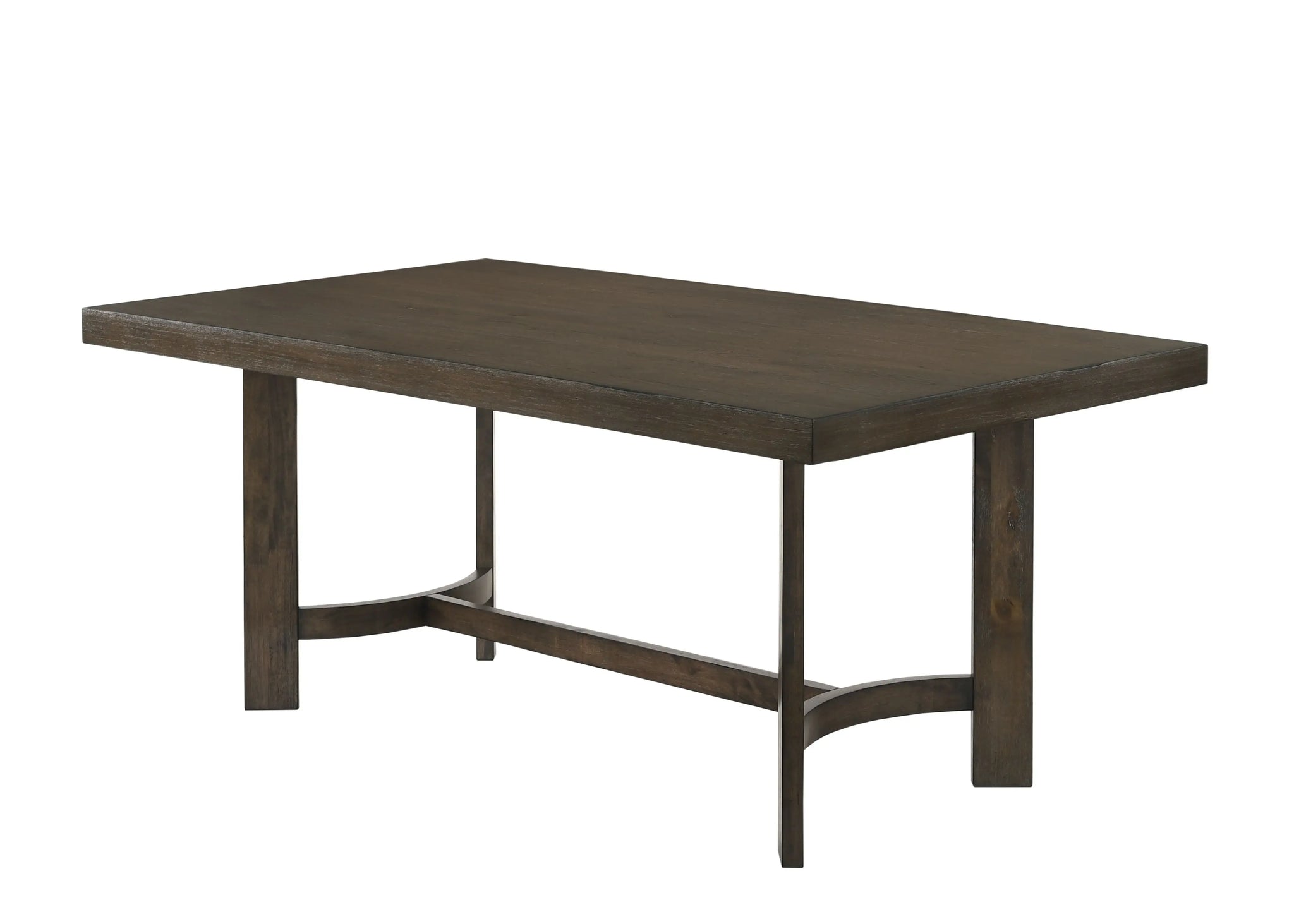 70" Espresso Wood Trestle Base Dining Table - Homeroots - Flyclothing LLC