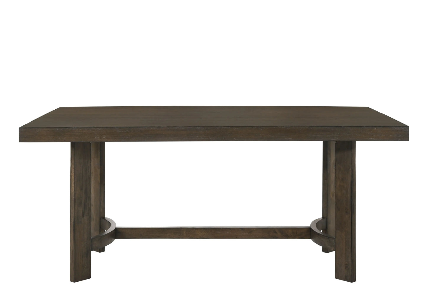 70" Espresso Wood Trestle Base Dining Table - Homeroots - Flyclothing LLC
