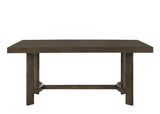 70" Espresso Wood Trestle Base Dining Table - Homeroots - Flyclothing LLC