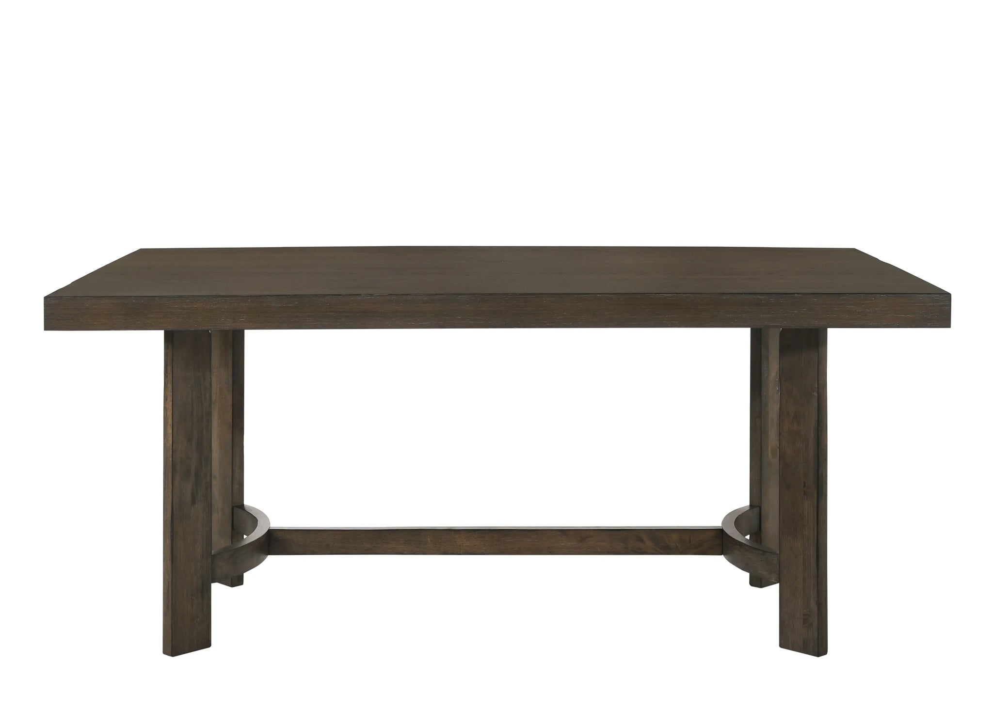 70" Espresso Wood Trestle Base Dining Table - Homeroots - Flyclothing LLC