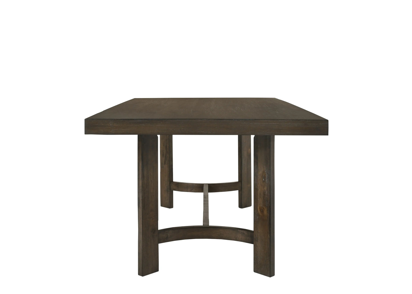 70" Espresso Wood Trestle Base Dining Table - Homeroots - Flyclothing LLC