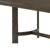 70" Espresso Wood Trestle Base Dining Table - Homeroots - Flyclothing LLC