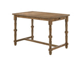 54" Oak Wood Trestle Base Dining Table - HomeRoots - Flyclothing LLC