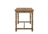 54" Oak Wood Trestle Base Dining Table - HomeRoots - Flyclothing LLC