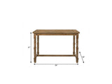 54" Oak Wood Trestle Base Dining Table - HomeRoots - Flyclothing LLC
