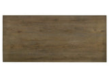 88" Oak Wood Trestle Base Dining Table - HomeRoots - Flyclothing LLC