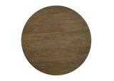 47" Oak Solid Wood Frame Base Round Top Dining Table - Homeroots - Flyclothing LLC