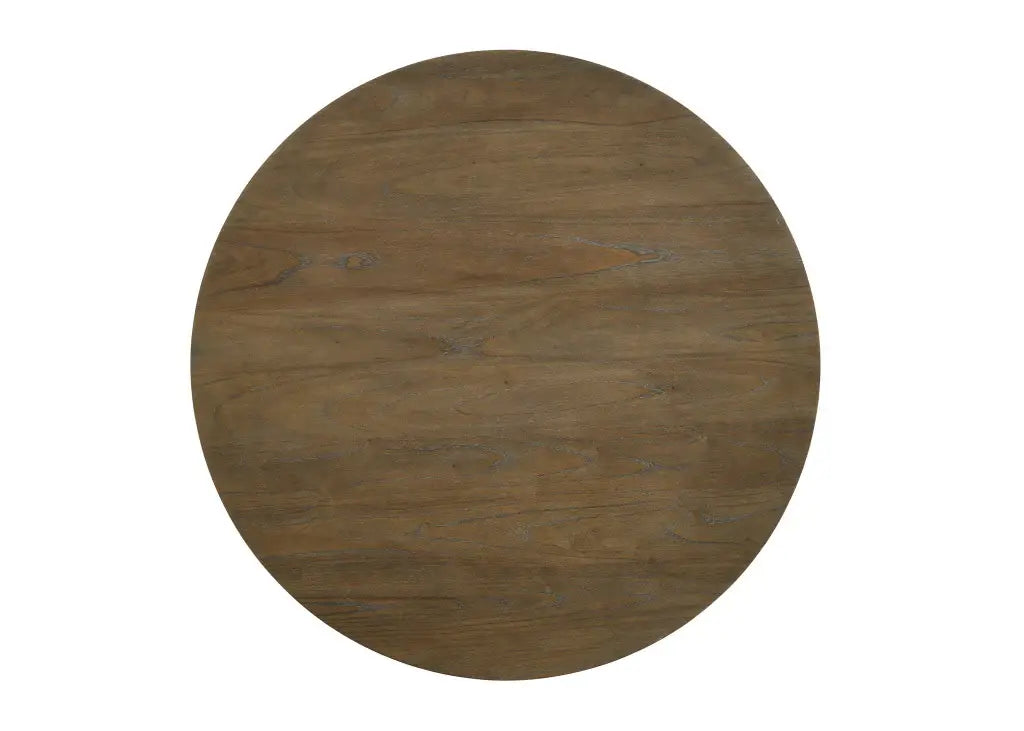 47" Oak Solid Wood Frame Base Round Top Dining Table - Homeroots - Flyclothing LLC