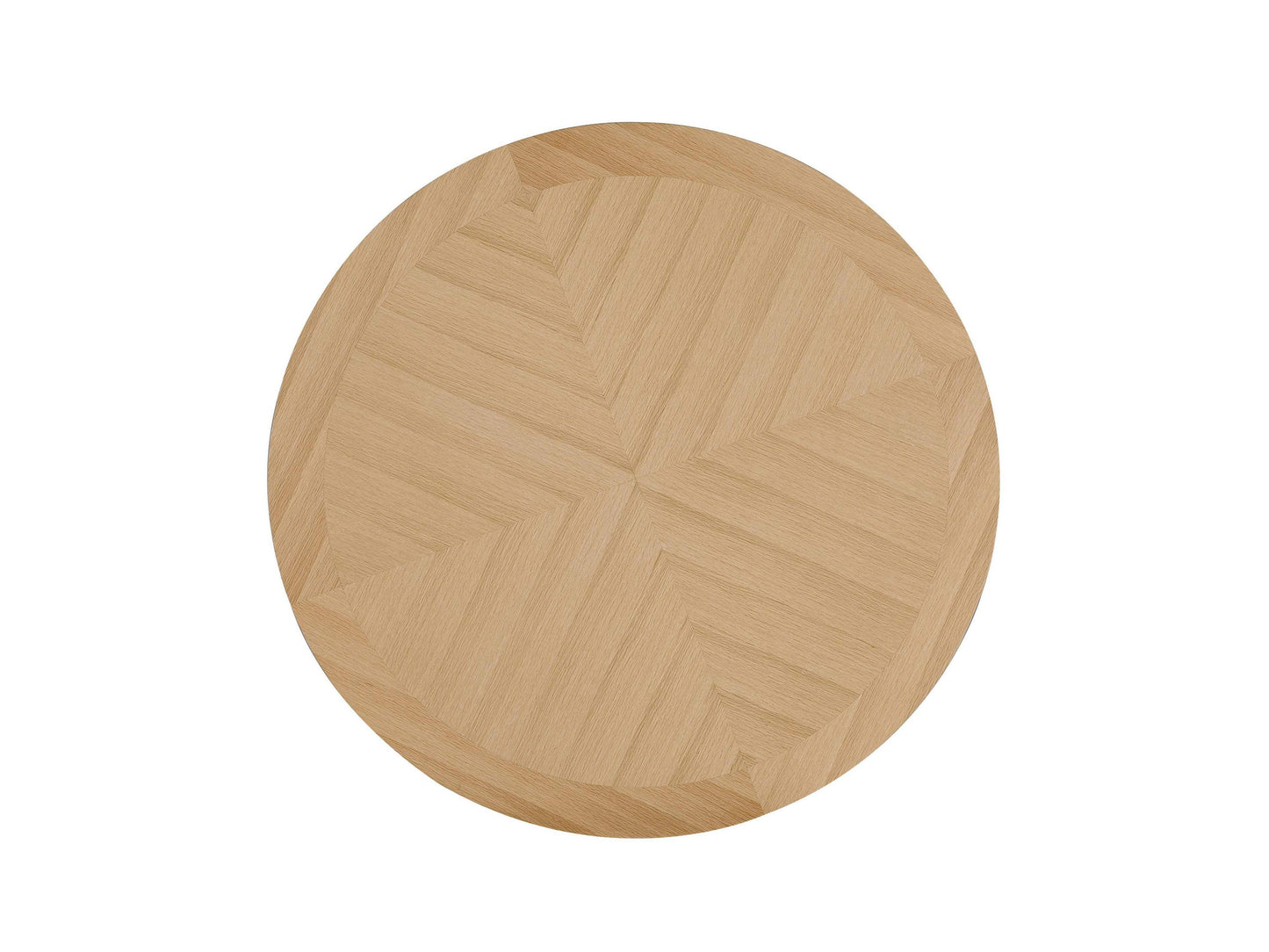 54" Oak Wood Cross Leg Base Round Top Dining Table - HomeRoots - Flyclothing LLC