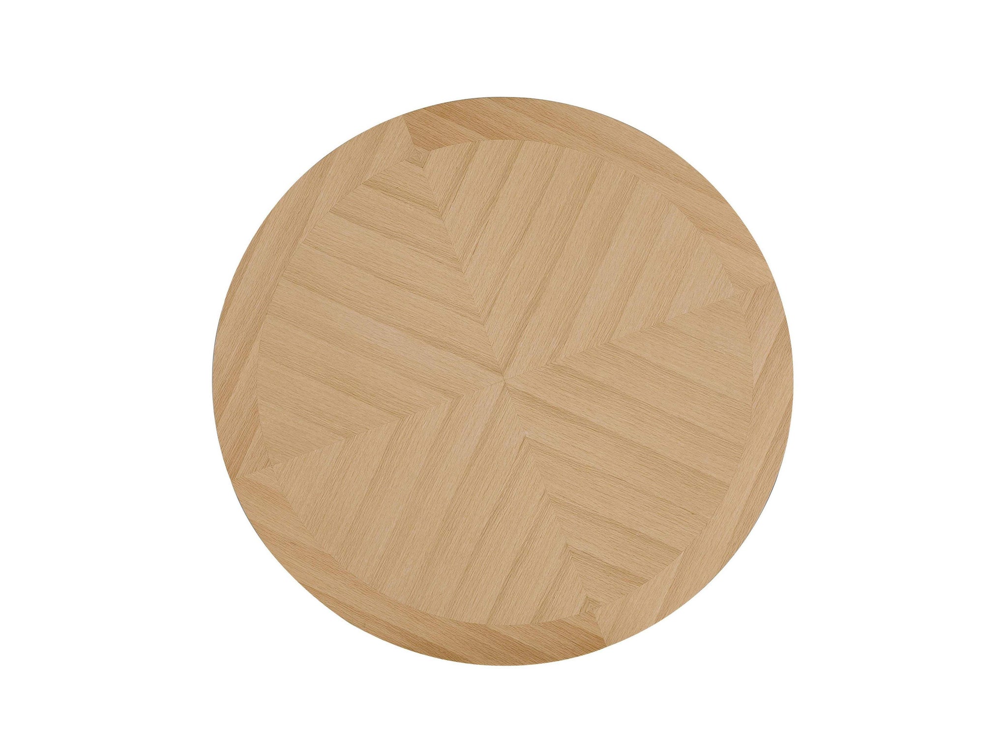 54" Oak Wood Cross Leg Base Round Top Dining Table - HomeRoots - Flyclothing LLC