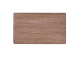 59" Walnut and Black Wood Dining Table - Homeroots - Flyclothing LLC