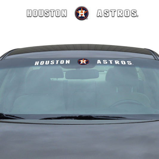 Houston Astros Sun Stripe Windshield Decal 3.25 in. x 34 in. - Houston Astros