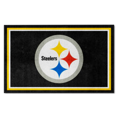 Pittsburgh Steelers 4ft. x 6ft. Plush Area Rug - Pittsburgh Steelers