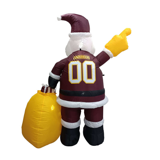 Washington Commanders Inflatable Santa - Logo Brands - Flyclothing LLC