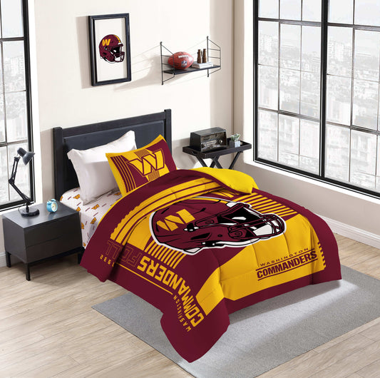 Washington Commanders Status Bed In A Bag Twin - Logo Brands - Flyclothing LLC