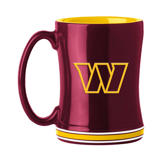 Washington Commanders 14oz Relief Mug - Logo Brands - Flyclothing LLC
