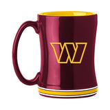 Washington Commanders 14oz Relief Mug - Logo Brands - Flyclothing LLC