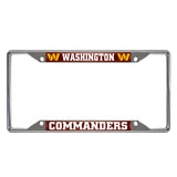 NFL - Washington Commanders Chrome License Plate Frame - Logo Brands - Flyclothing LLC