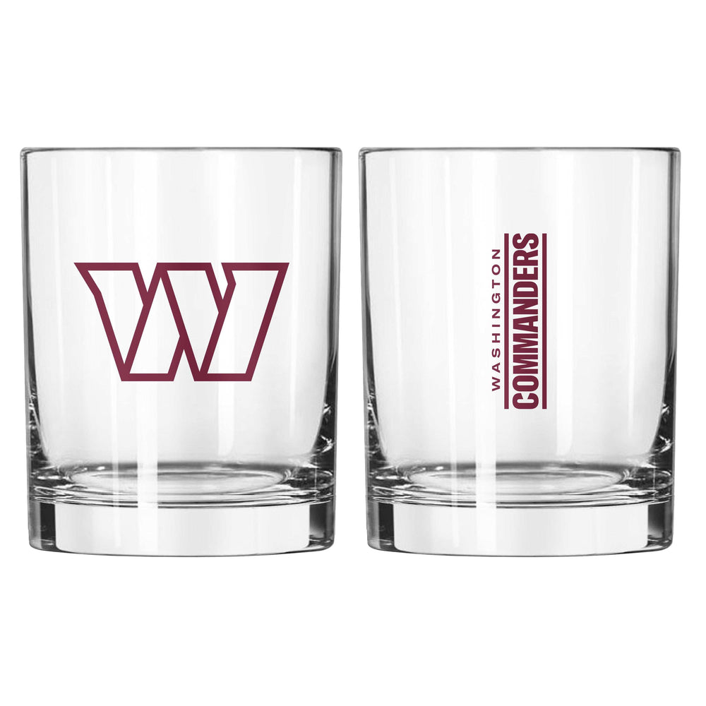 Washington Commanders 14oz Gameday Rocks Glass - Logo Brands - Flyclothing LLC