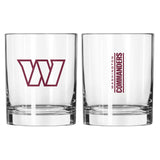 Washington Commanders 14oz Gameday Rocks Glass - Logo Brands - Flyclothing LLC