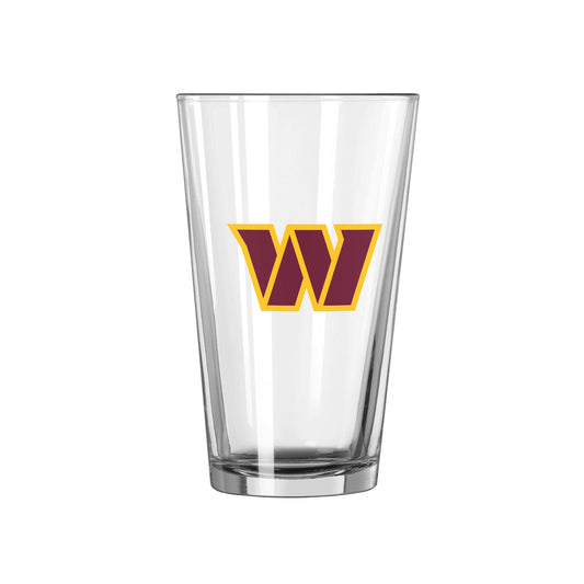 Washington Commanders 16oz Logo Pint Glass - Logo Brands - Flyclothing LLC