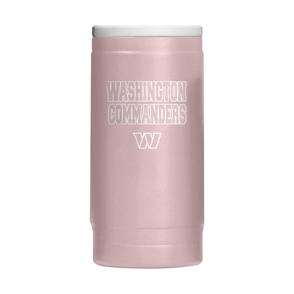 Washington Commanders Stencil Powder Coat Slim Can Coolie - Logo Brands - Flyclothing LLC