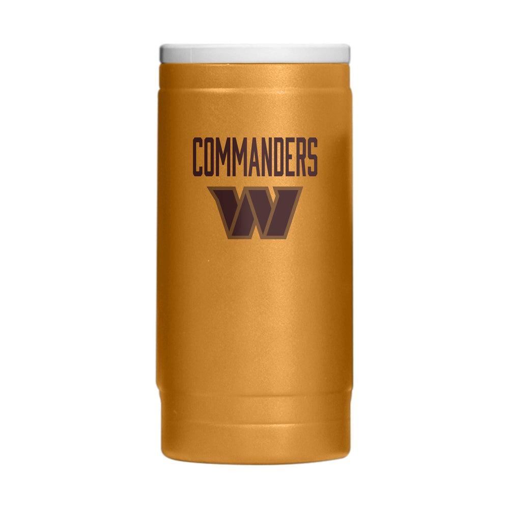 Washington Commanders Huddle Powder Coat Slim Can Coolie - Logo Brands - Flyclothing LLC