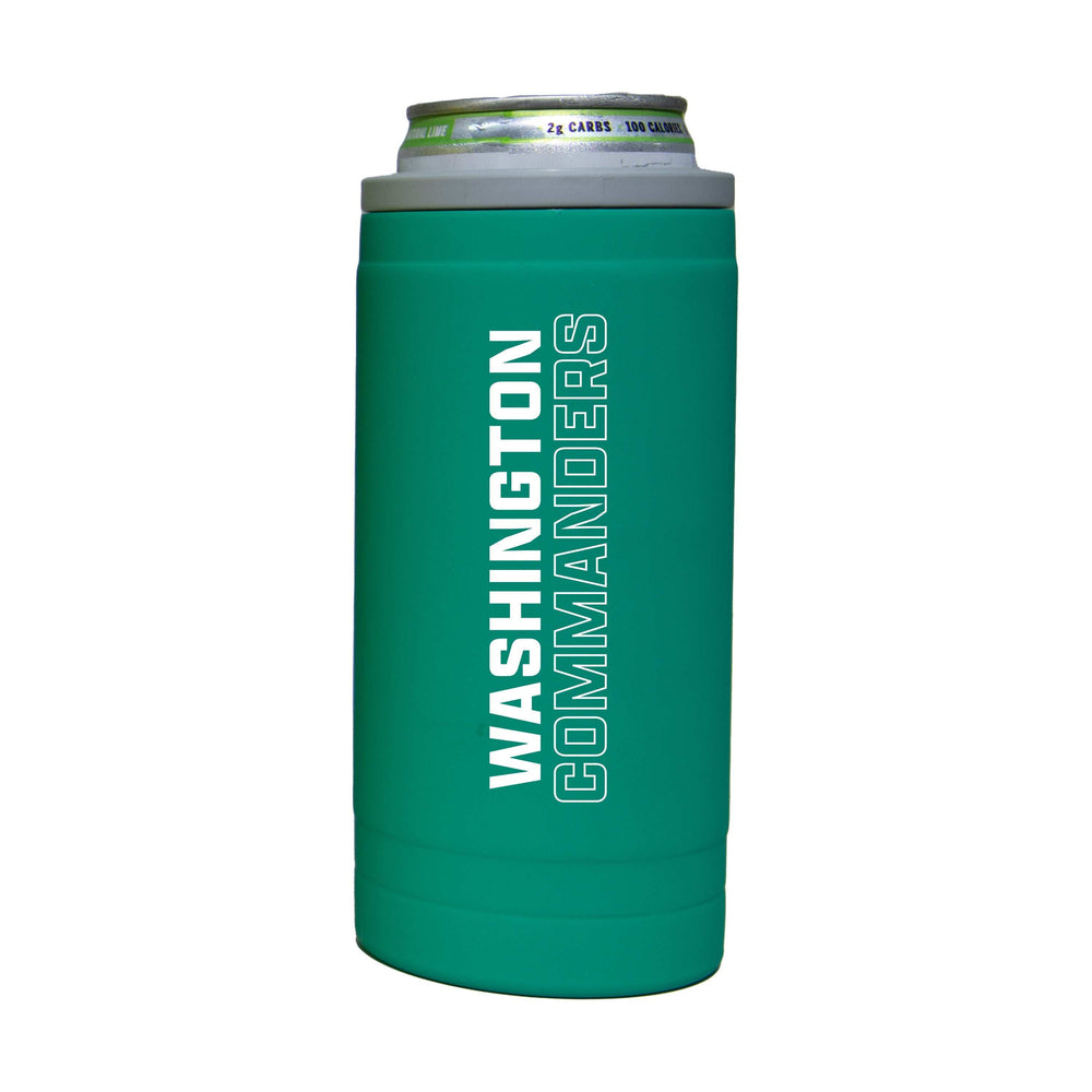 Washington Commanders 12oz Optic Stacked Soft Touch Slim Coolie - Logo Brands - Flyclothing LLC
