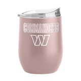 Washington Commanders 16oz Stencil Powder Coat Curved Beverage - Logo Brands - Flyclothing LLC